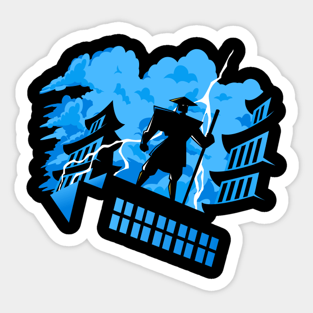 Raiden Sticker by demonigote